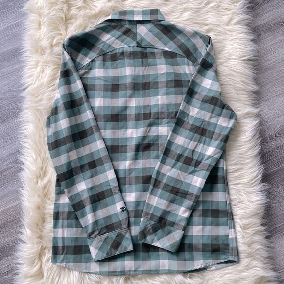 All in Motion Plaid casual button down long sleeve shirt Shirket NWT - Picture 7 of 11